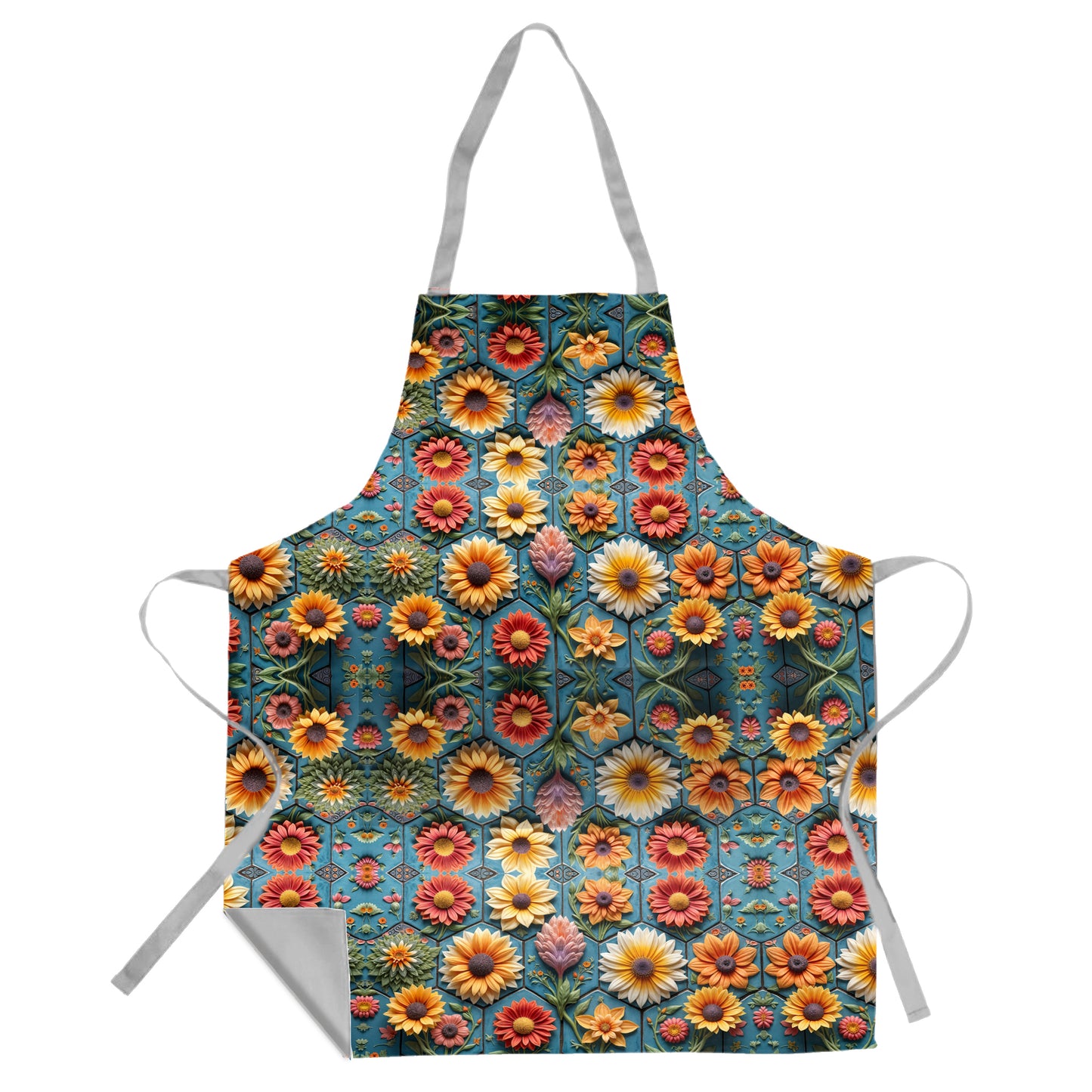 Floral Clay Art Apron
