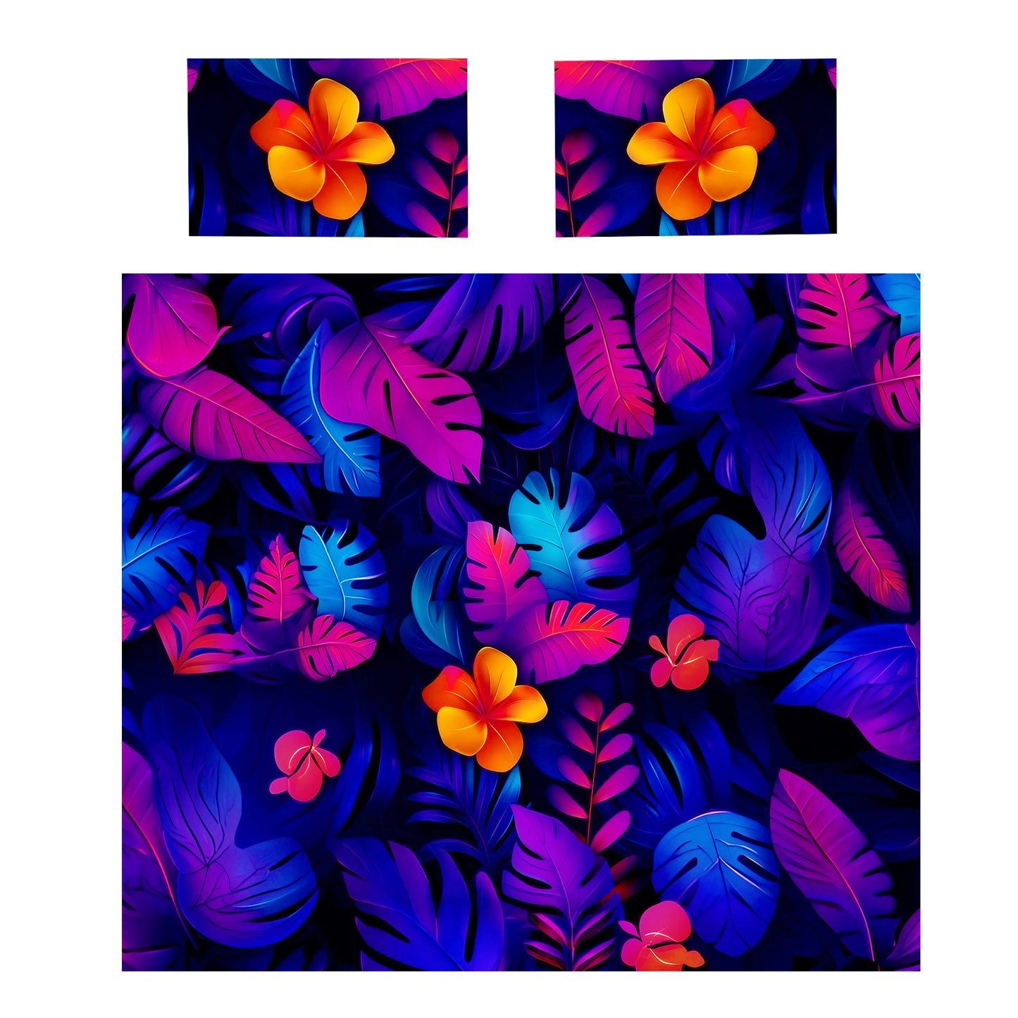 Floral Luminescent Drift Duvet Cover Set