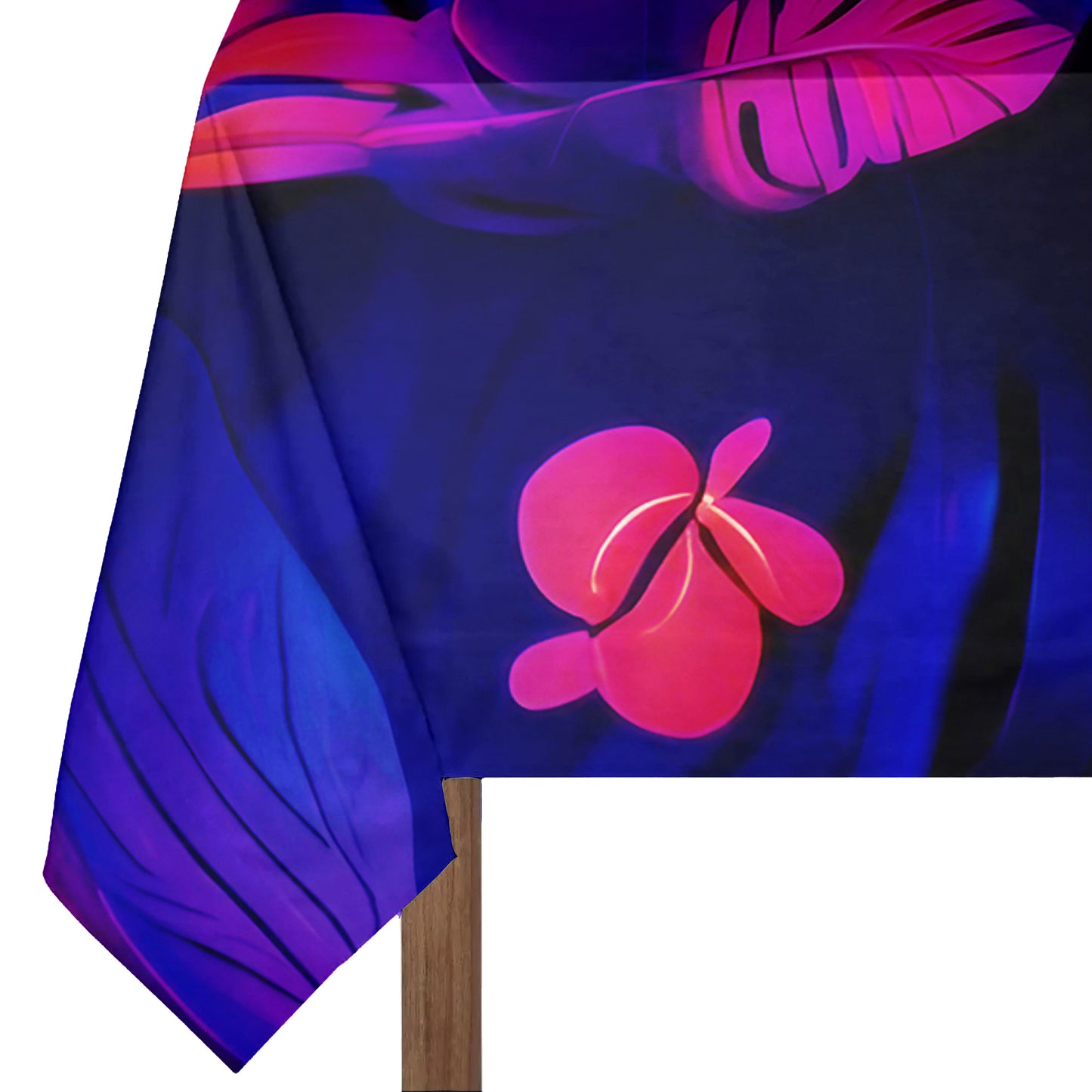 Floral Luminescent Drift Rectangle Tablecloth