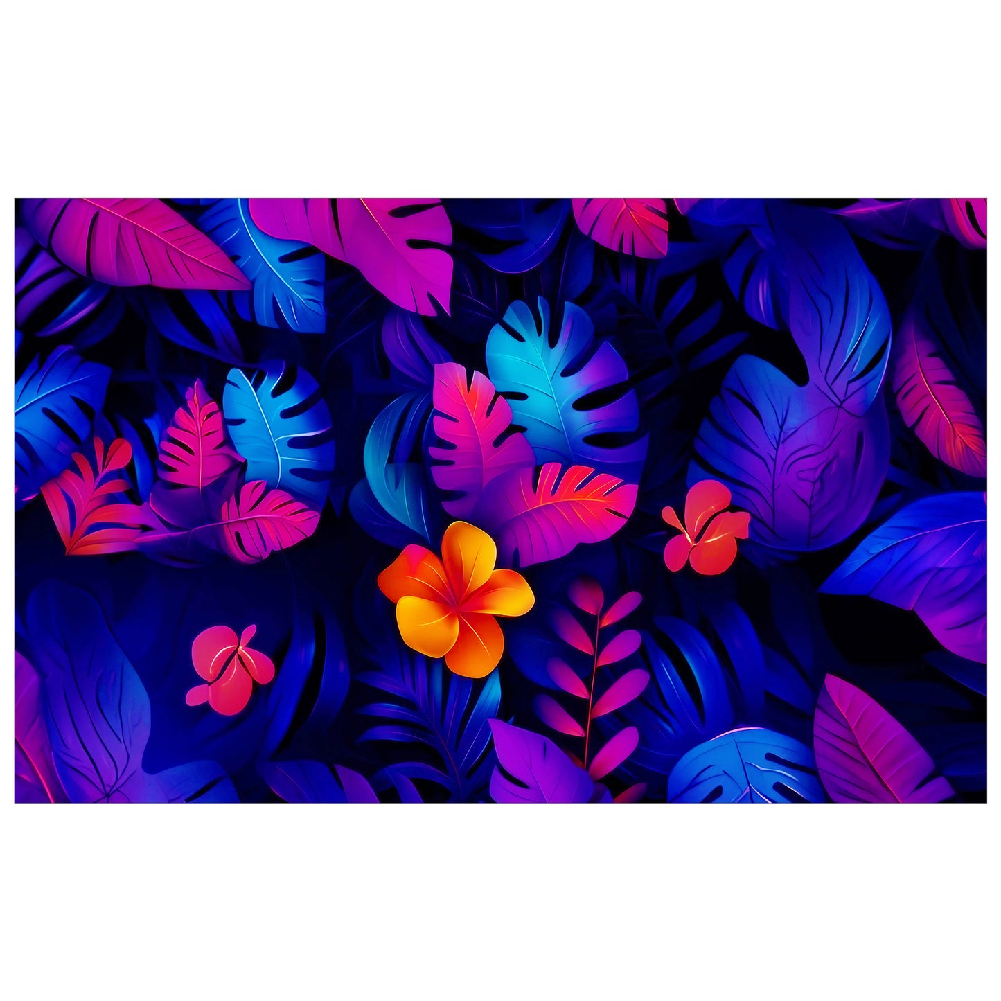 Floral Luminescent Drift Rectangle Tablecloth