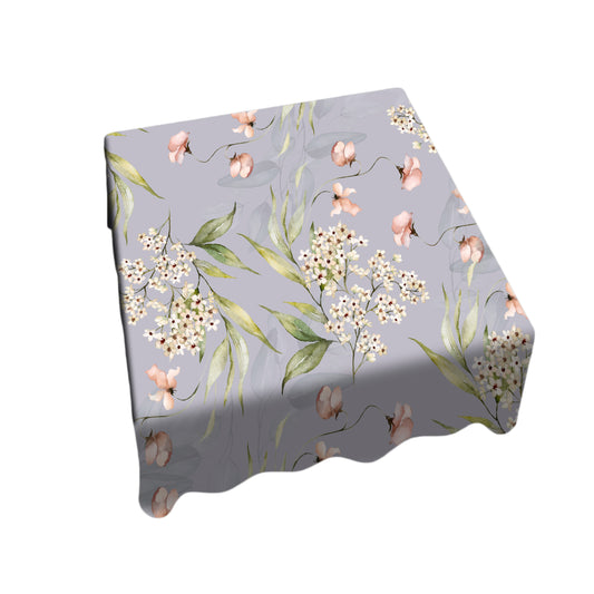 Floral On Lilac Square Tablecloth By Mark Van Vuuren