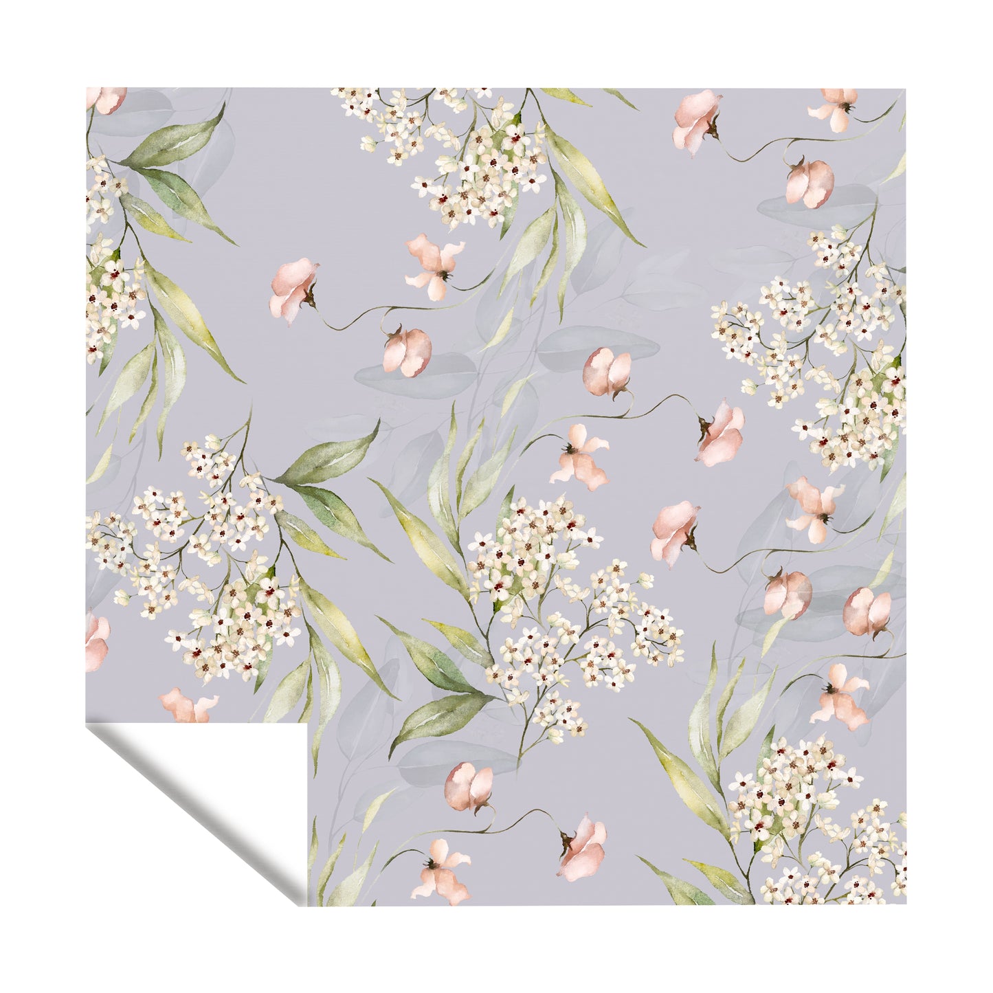 Floral On Lilac Square Tablecloth By Mark Van Vuuren