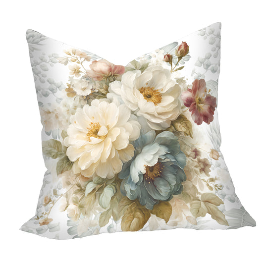 Floral On White Luxury Scatter by Mark van Vuuren