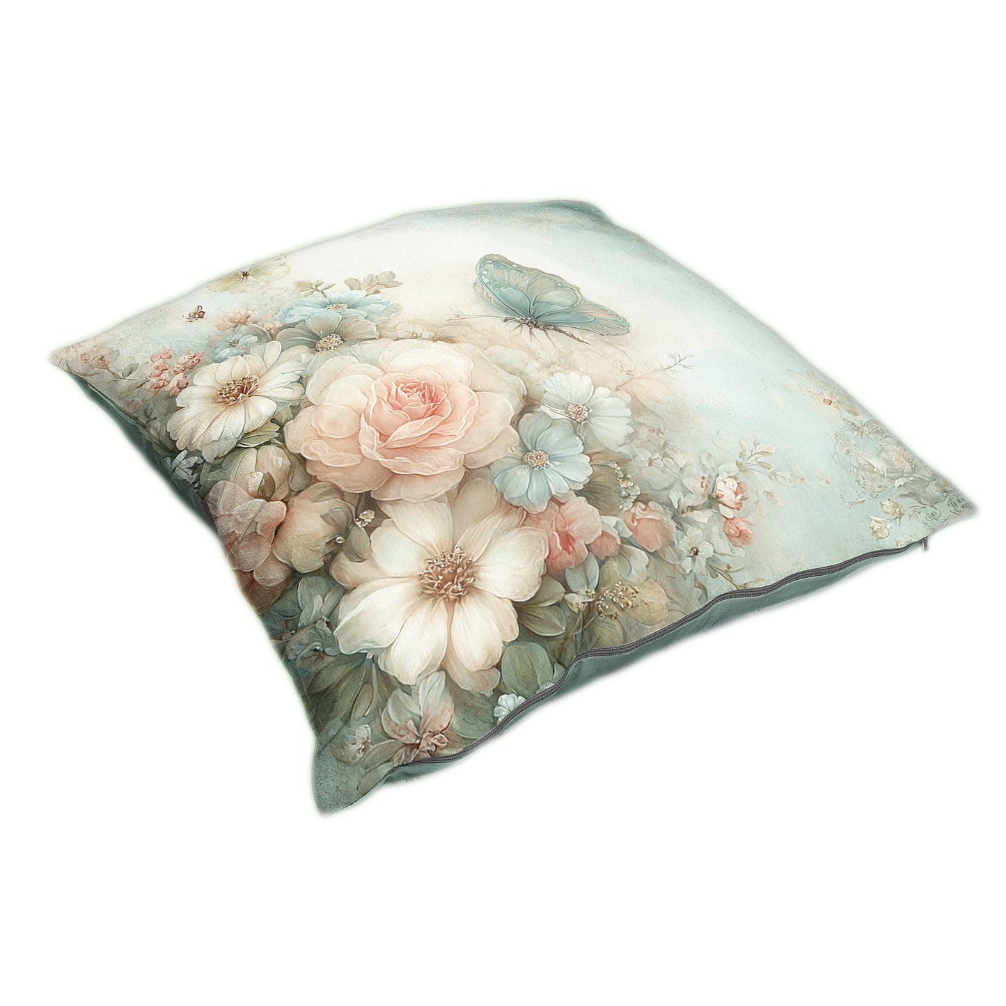 Floral Turquoise Butterfly Luxury Scatter by Mark van Vuuren