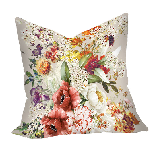 Floral on Beige Luxury Scatter by Mark van Vuuren