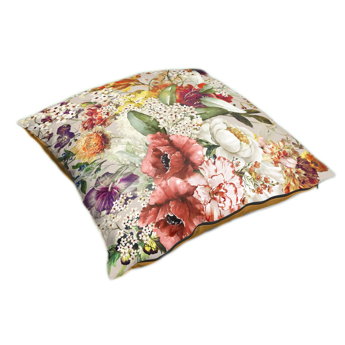 Floral on Beige Luxury Scatter by Mark van Vuuren