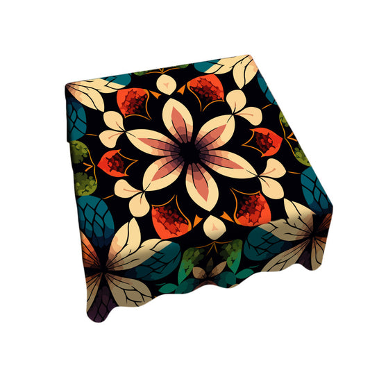 Flower Geometry Square Tablecloth