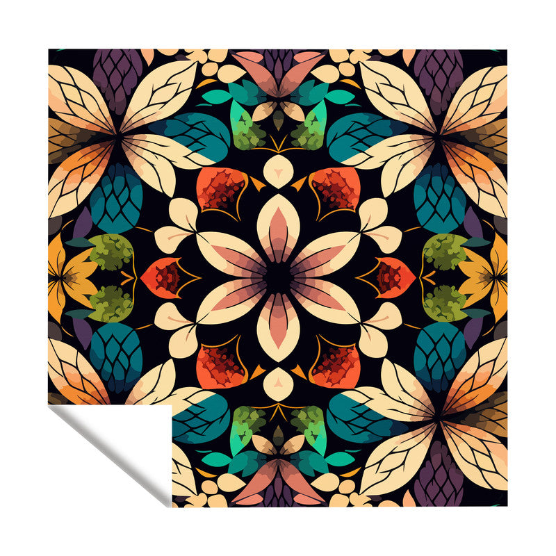 Flower Geometry Square Tablecloth
