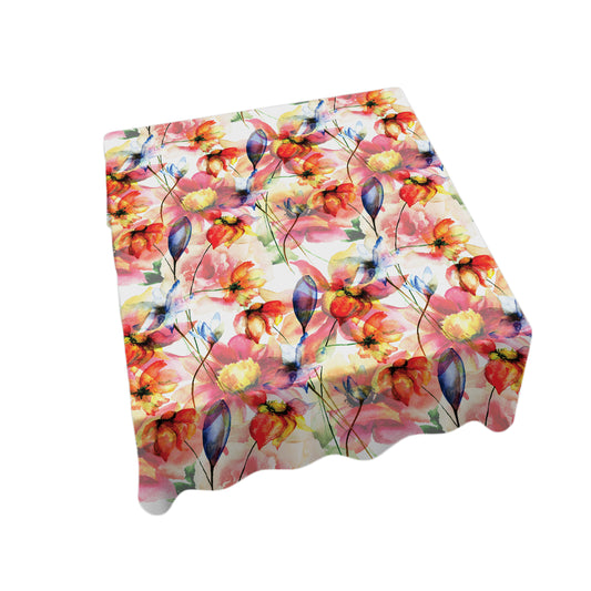 Flowers and Shadows Square Tablecloth