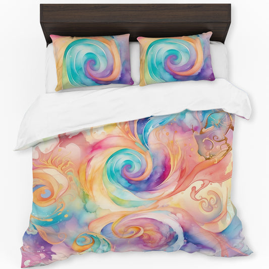 Flowing Colours Of Paint Duvet Cover Set