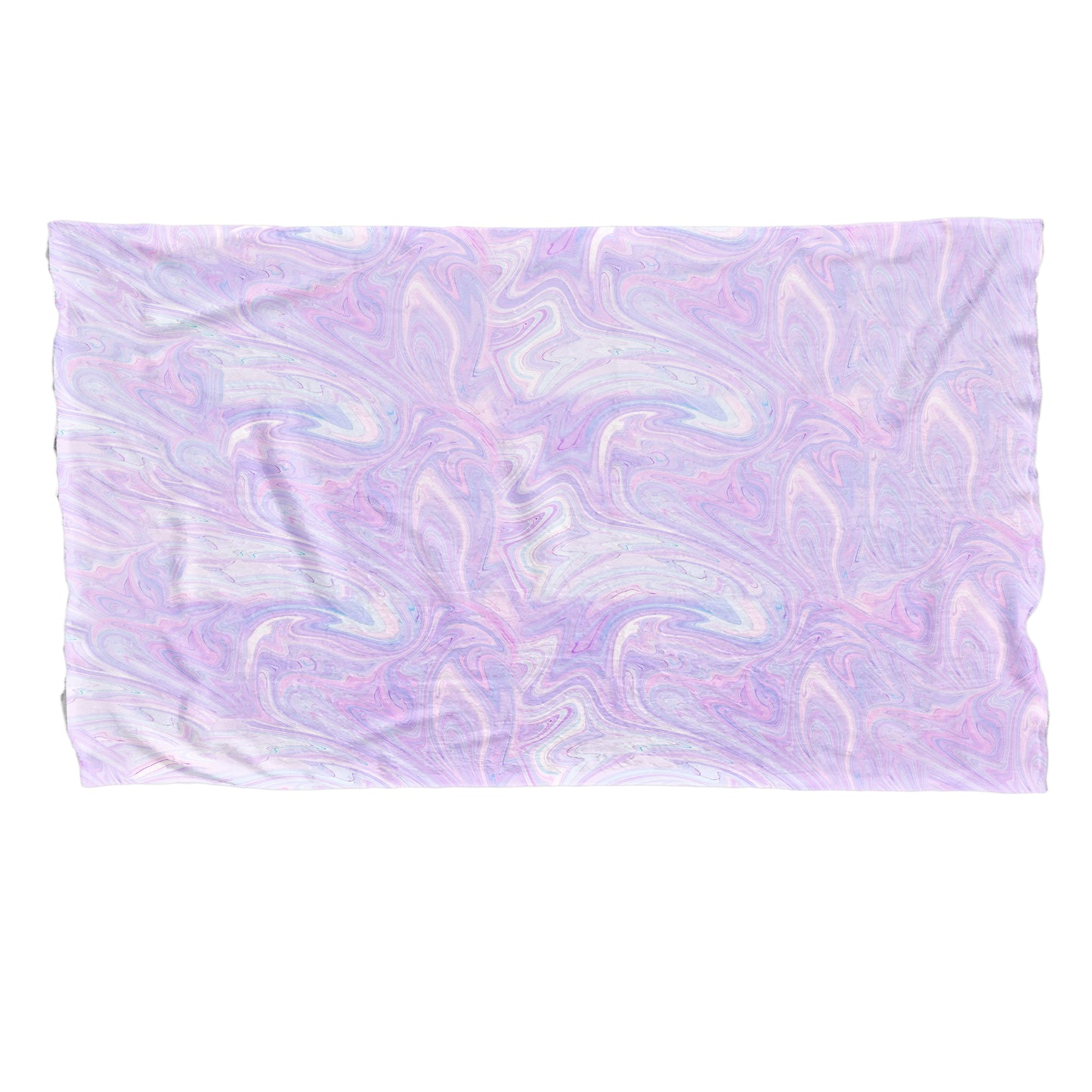 Flowing Lilac Light Bed Throw