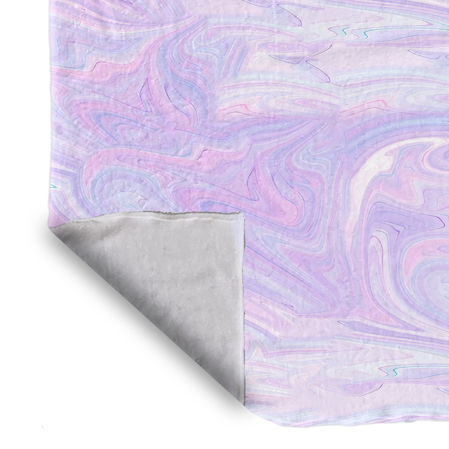 Flowing Lilac Light Bed Throw