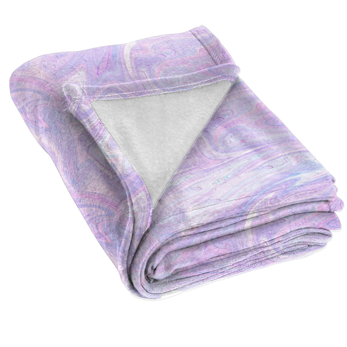 Flowing Lilac Light Bed Throw