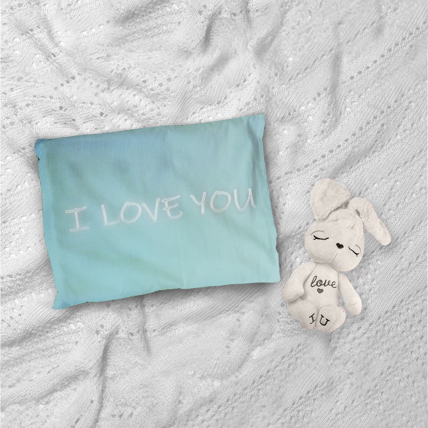 Fluffy Polar Teddy Cot Set