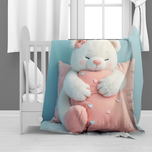 Fluffy Polar Teddy Minky Blanket