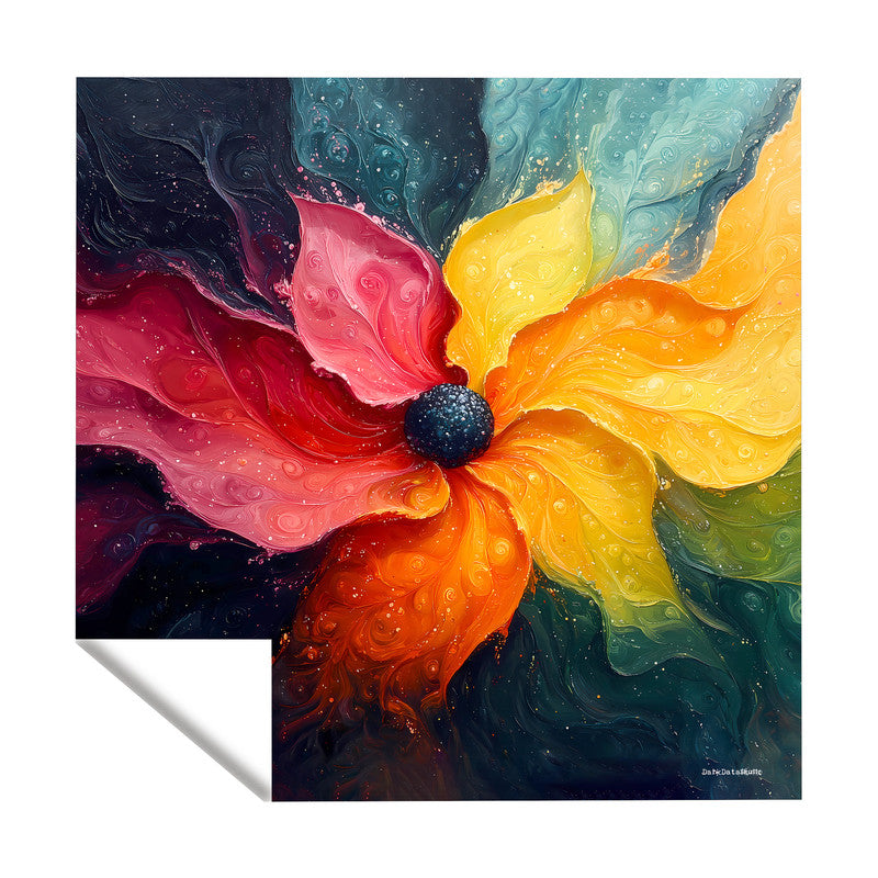 Fluid Florals Square Tablecloth by Wikus Schalkwyk