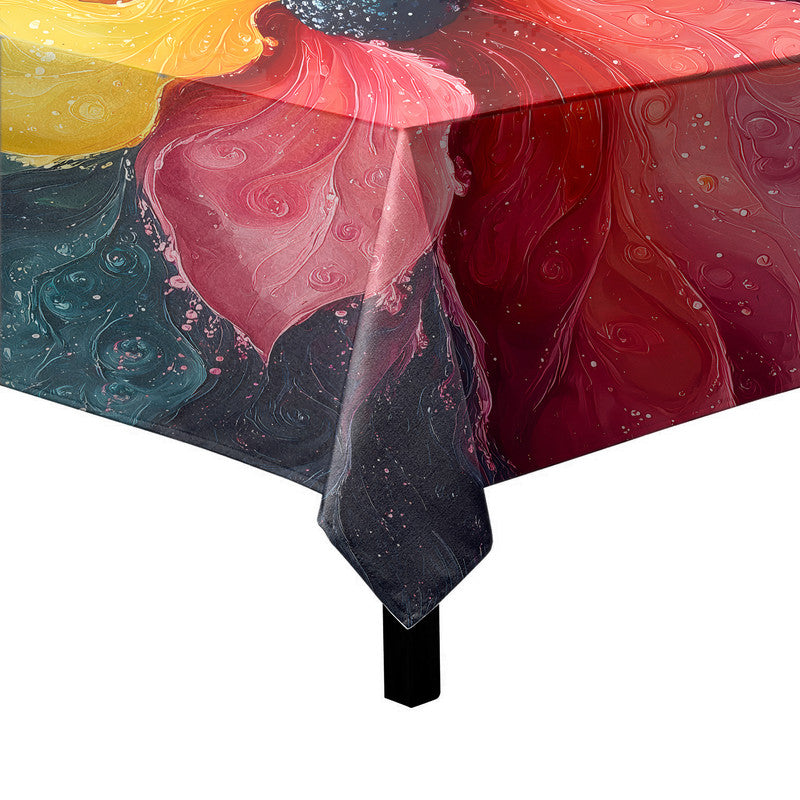 Fluid Florals Square Tablecloth by Wikus Schalkwyk
