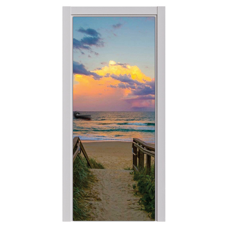 Footpath to the Beach Door Decoupage