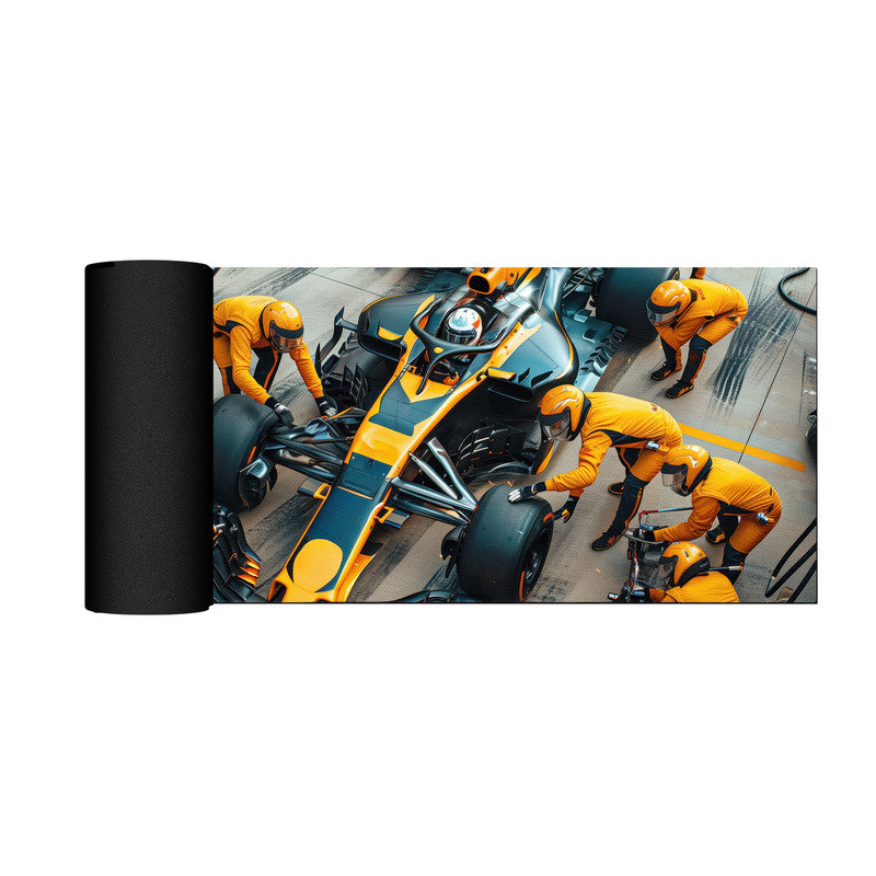 Formula One Yellow Team Large Desk Pad