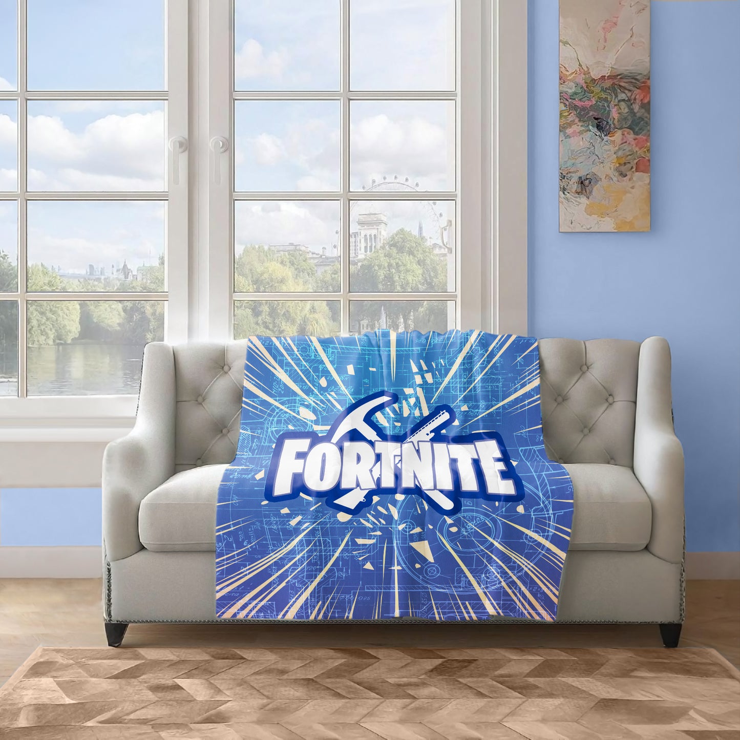 Fortnite Logo Light Weight Fleece Blanket