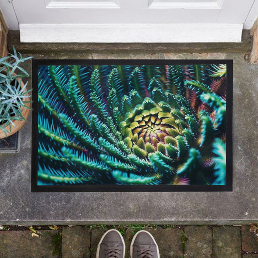 Fractal Spiral Door Mat