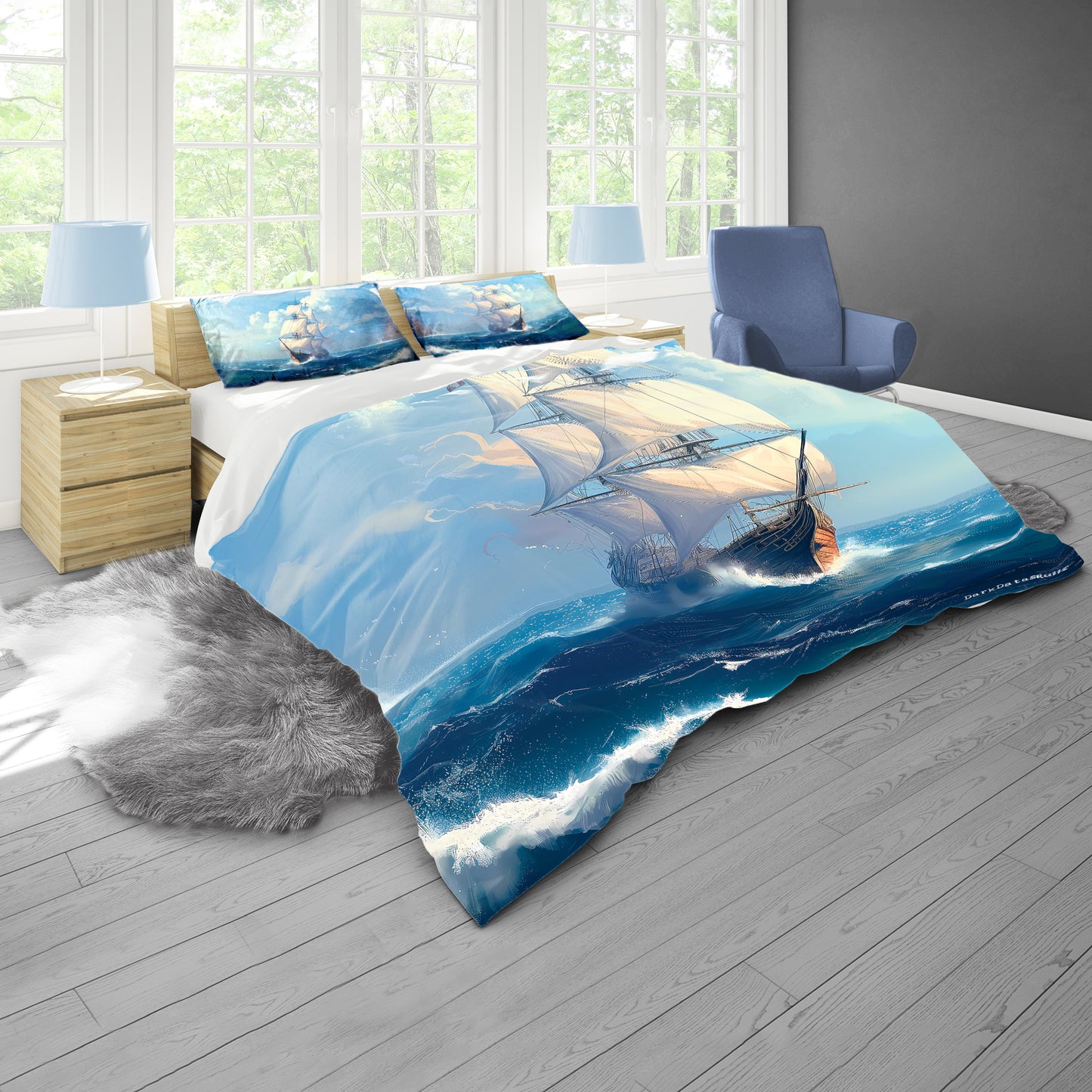 Battleship by Wikus Schalkwyk Duvet Cover Set