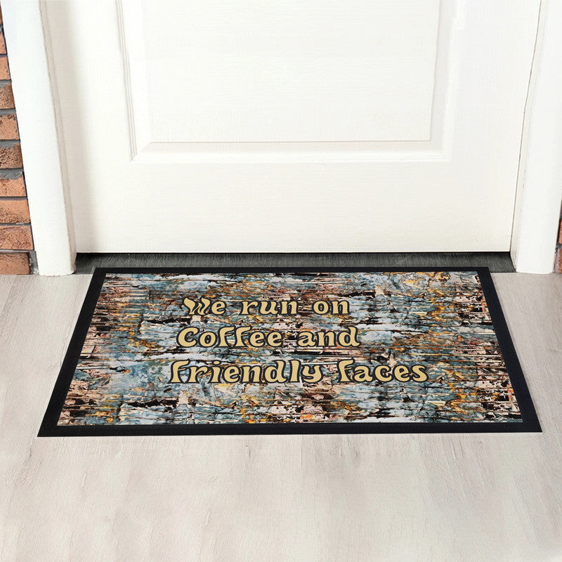 Friendly Faces Door Mat