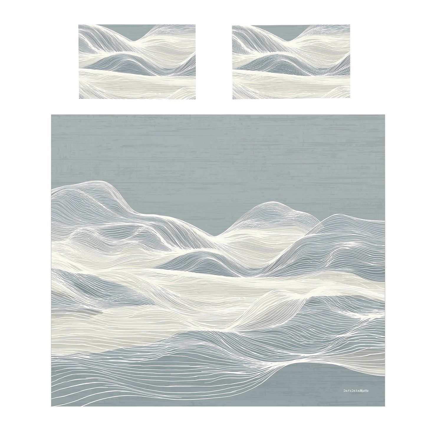 Frosted Waves Duvet Cover Set by Wikus Schalkwyk