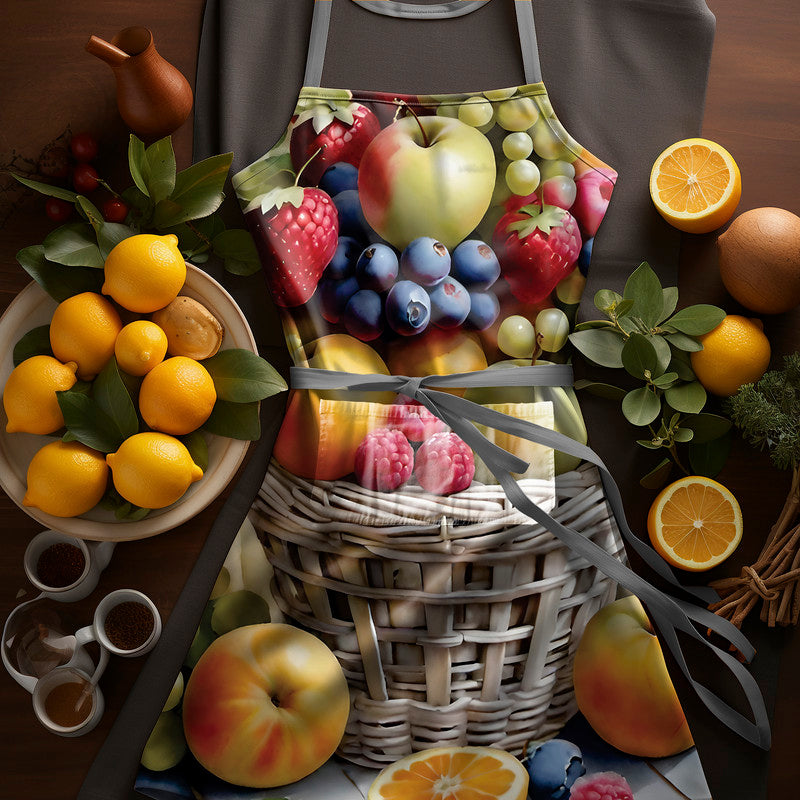 Fruit Basket Medium Length Apron