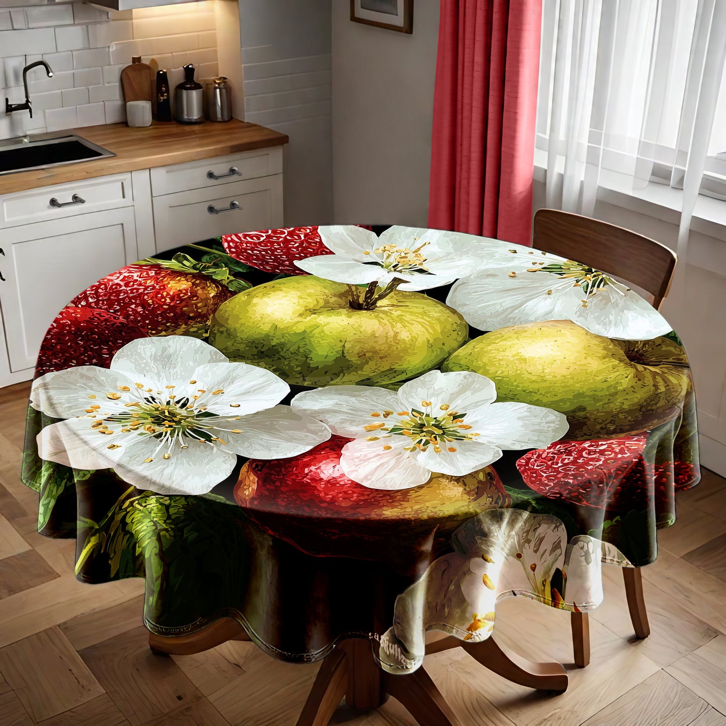 Fruity Harvest Round Tablecloth by Wikus Schalkwyk