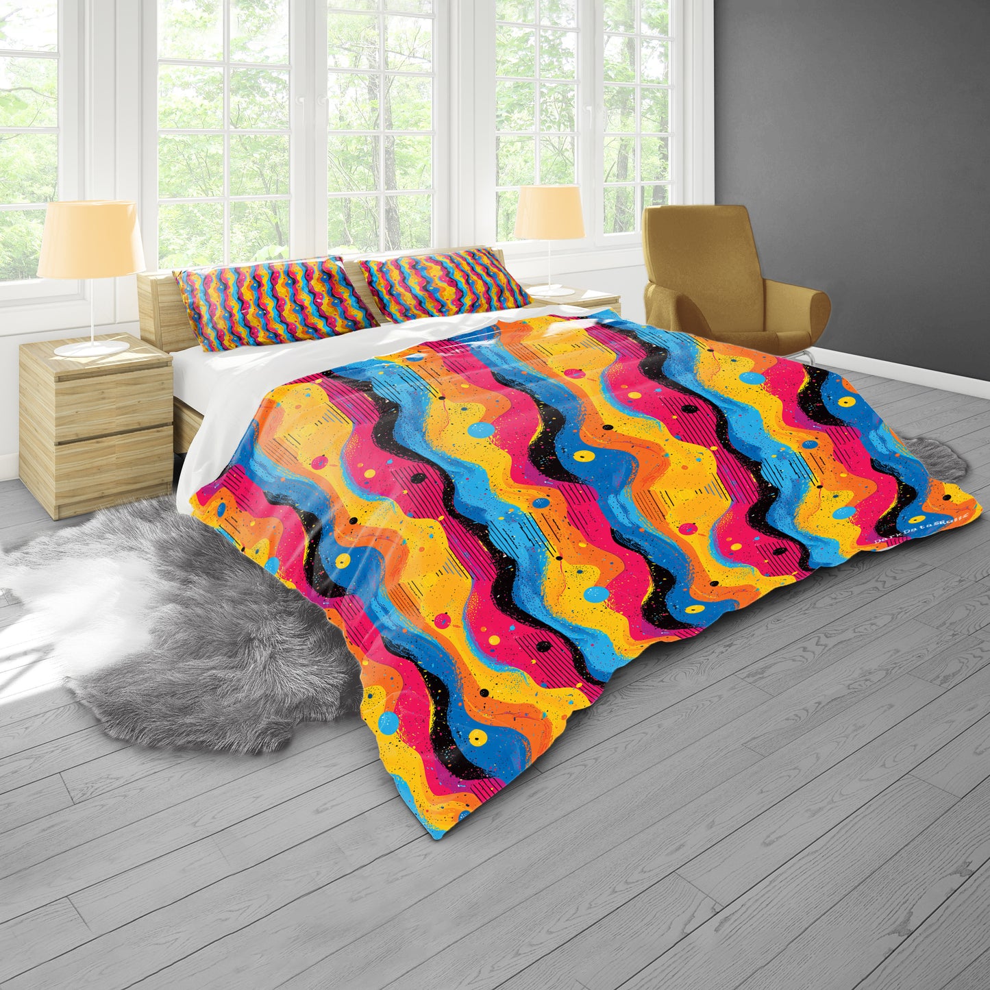 Funkalicious by Wikus Schalkwyk Duvet Cover Set
