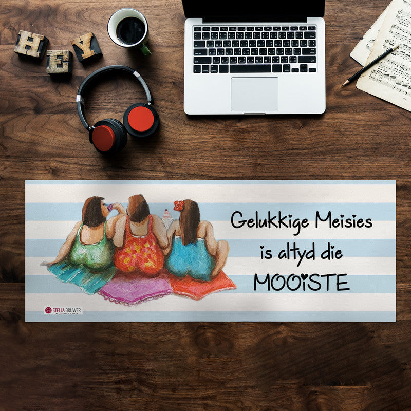 Gelukkige Meisies Desk Pad by Stella Bruwer