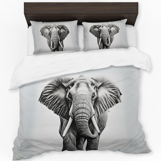 Gentle Giant Elephant Duvet Cover Set by Nathan Pieterse