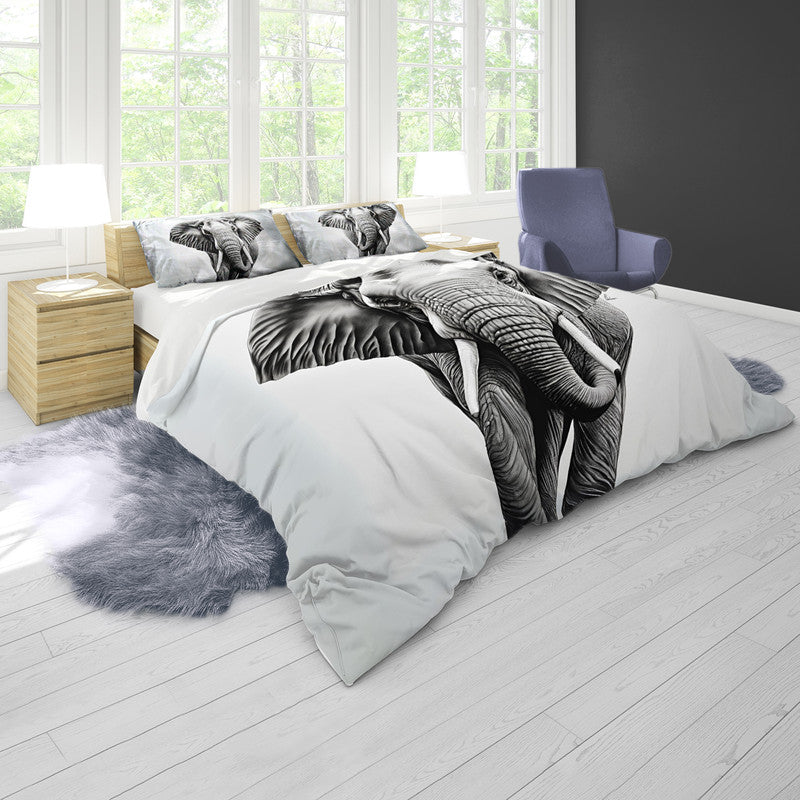 Gentle Giant Elephant Duvet Cover Set by Nathan Pieterse