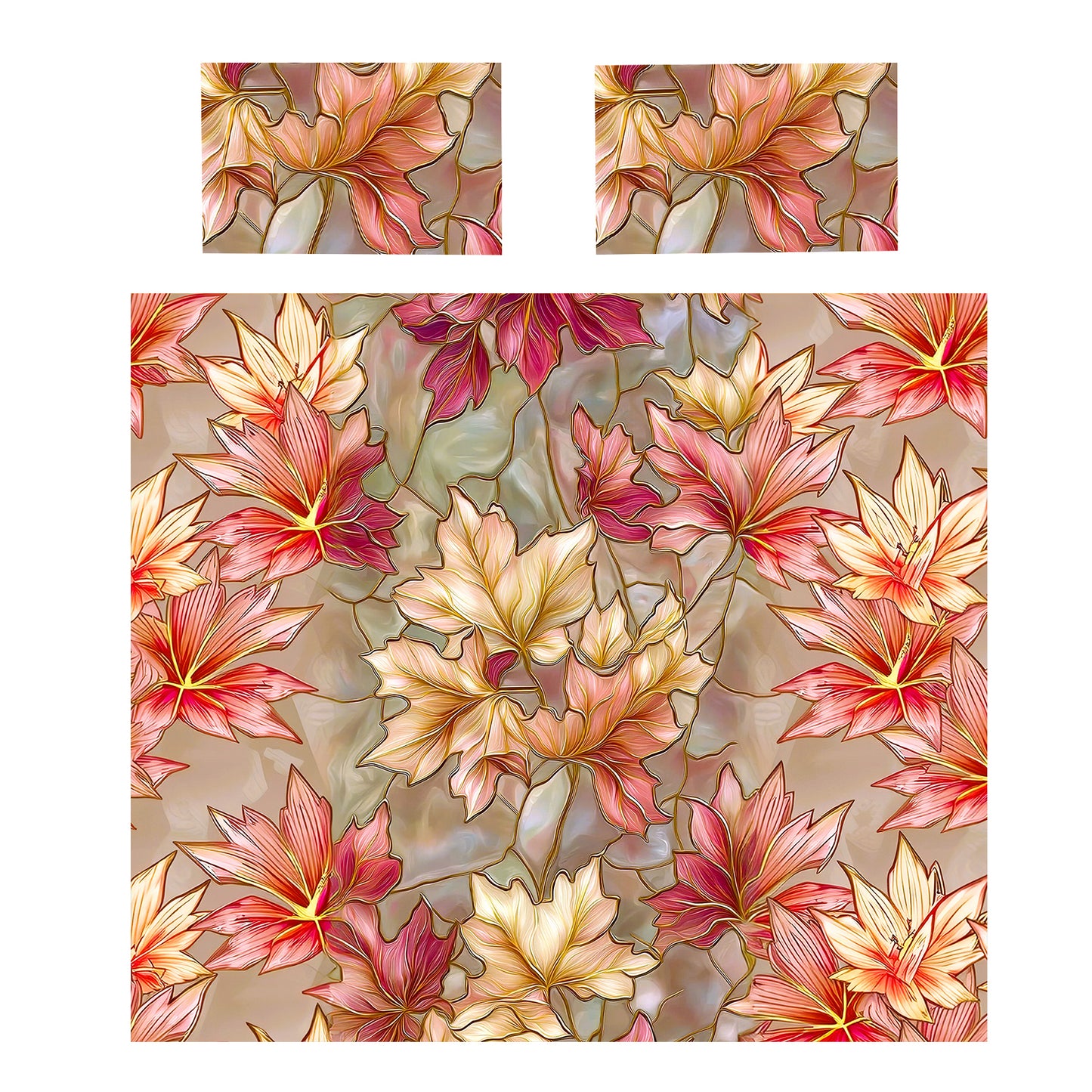 Gentle Autumn Foliage Duvet Cover Set