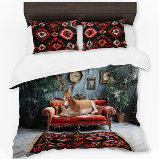 Gentle Donkey Duvet Cover Set