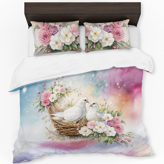 Gentle Dove Nest Duvet Cover Set