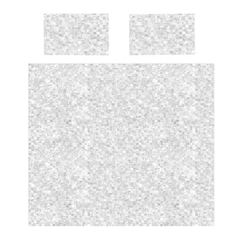 Geometric White Tiles Duvet Cover Set