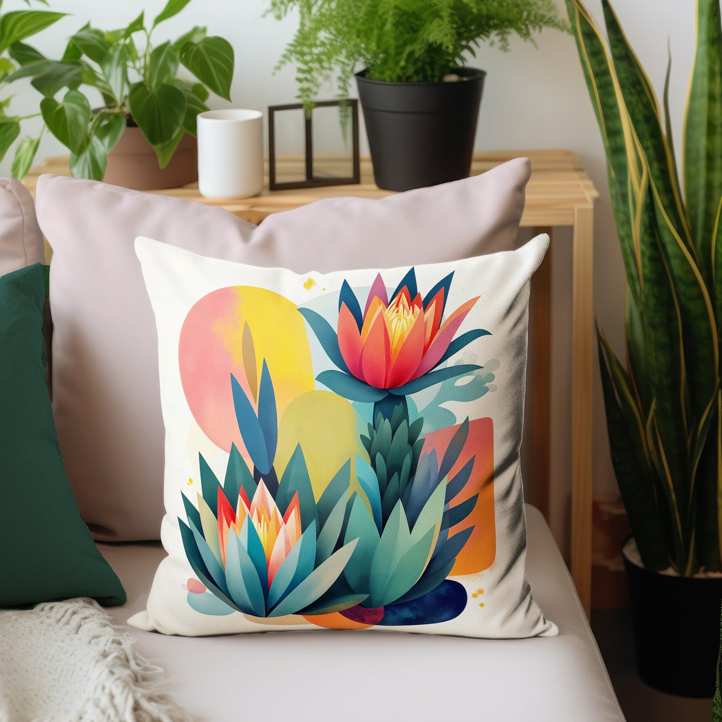 Geometric Protea Mirage Luxury Scatter