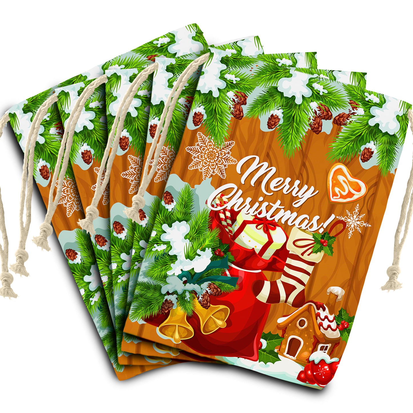 Gingerbread House Gift Bag (Set of 2)