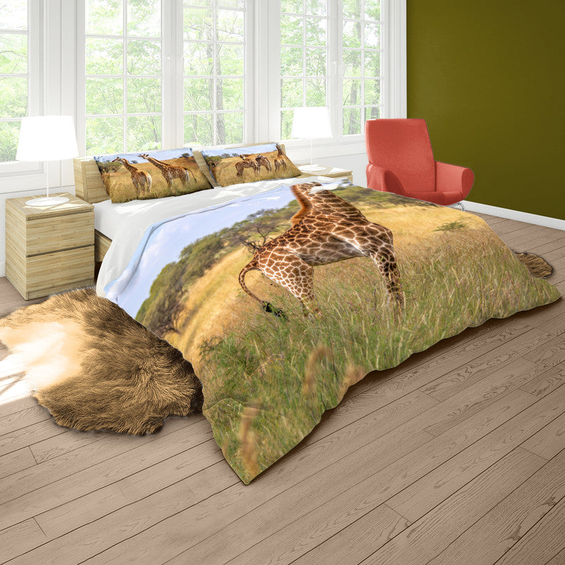 Giraffe Family Duvet Cover Set by Fanie Heymans