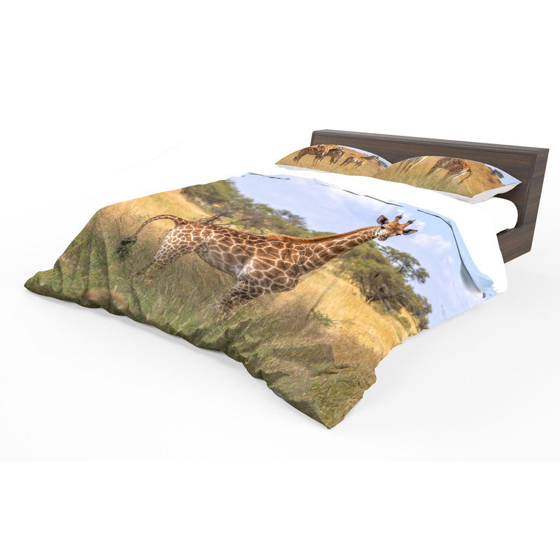 Giraffe Family Duvet Cover Set by Fanie Heymans