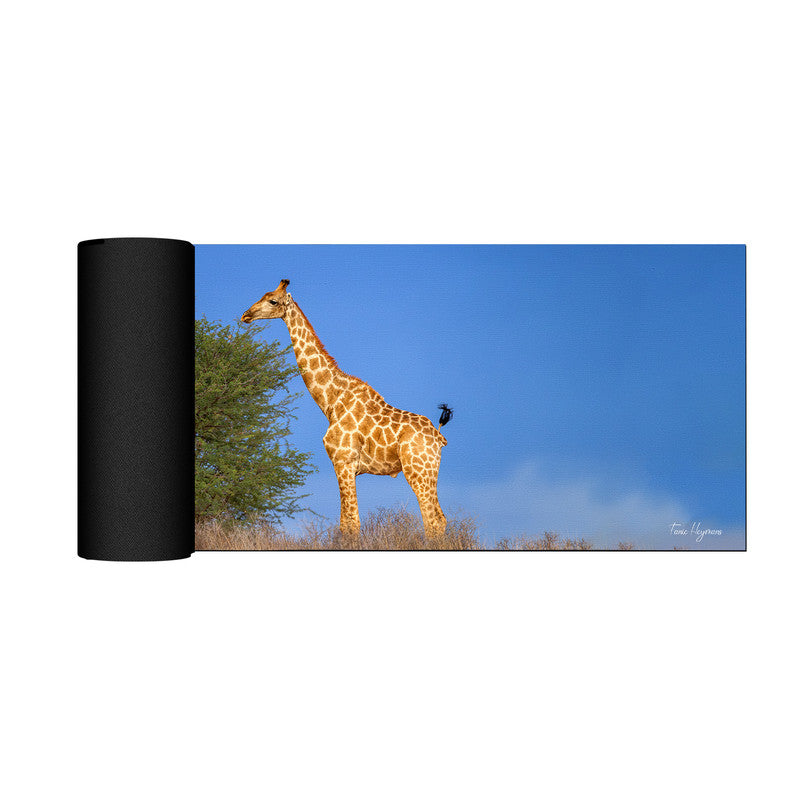 Giraffe on Horizon Desk Pad by Fanie Heymans