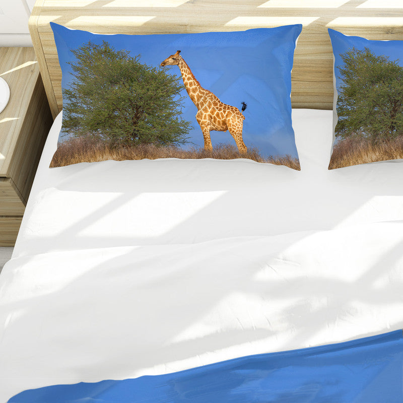 Giraffe on Horizon Duvet Cover Set by Fanie Heymans