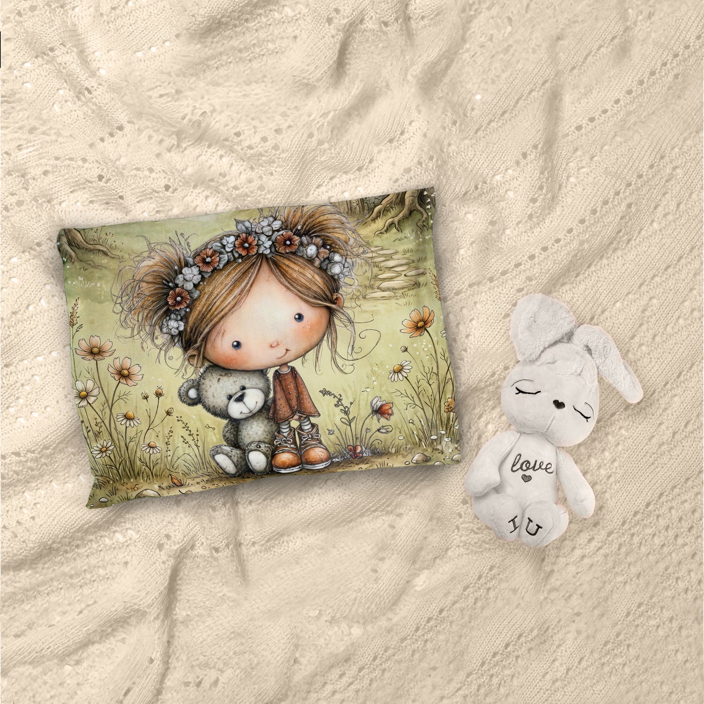 Girl in the Forest Cot Set