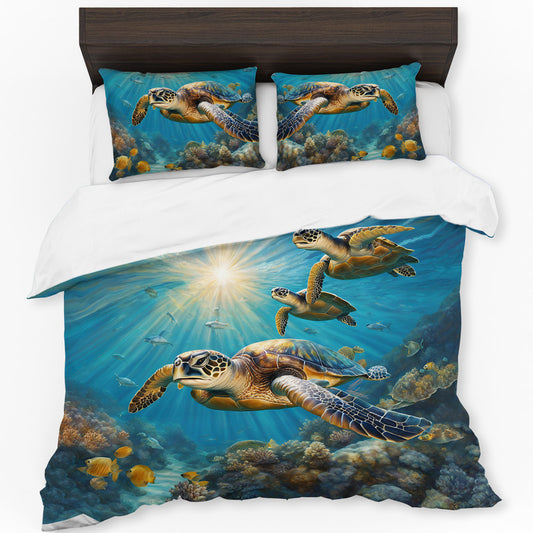Gliding Serenity Duvet Cover Set by Nathan Pieterse