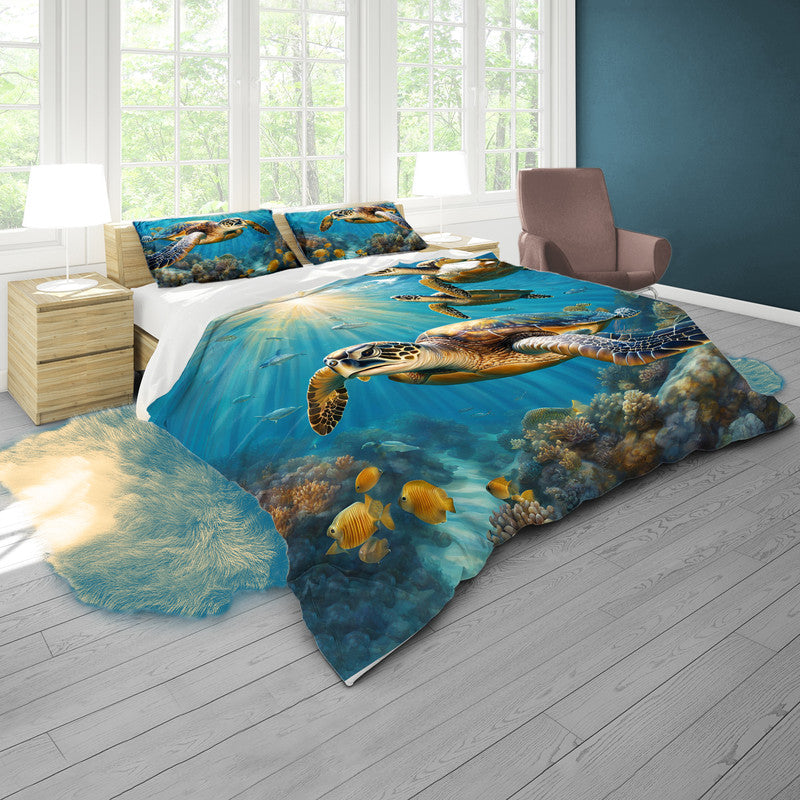 Gliding Serenity Duvet Cover Set by Nathan Pieterse