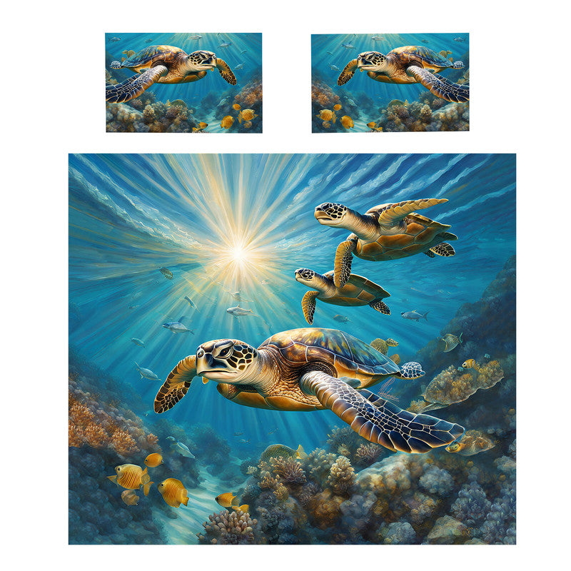Gliding Serenity Duvet Cover Set by Nathan Pieterse