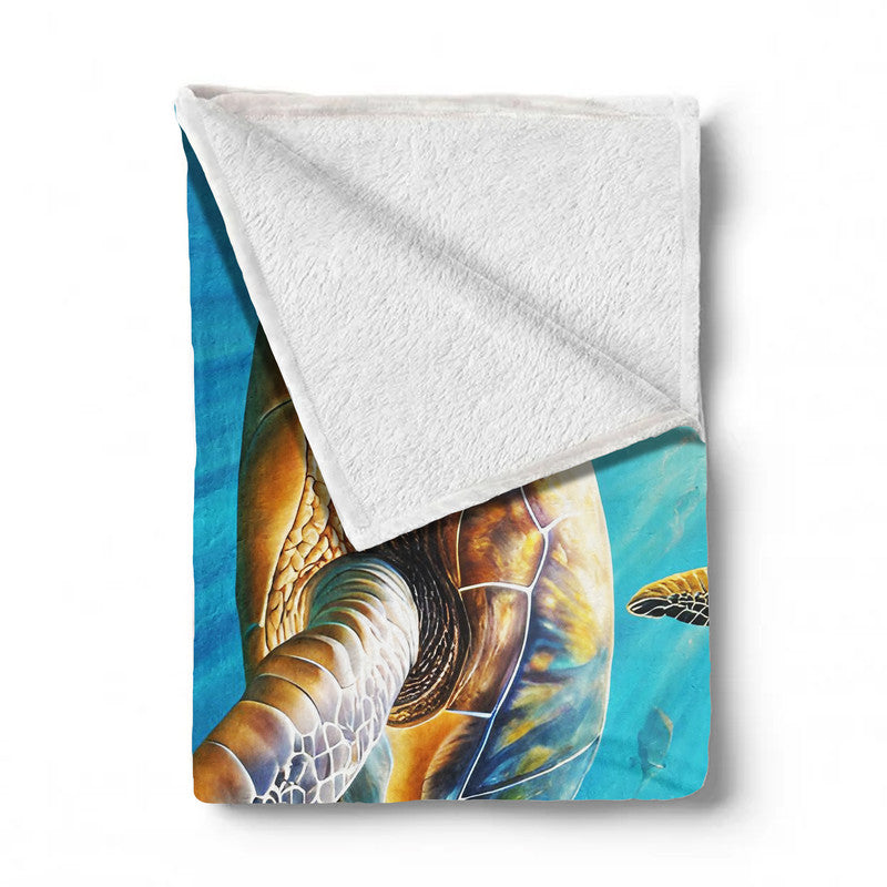 Gliding Serenity Light Weight Fleece Blanket by Nathan Pieterse