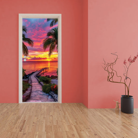 Glorious Sunset Door Decoupage